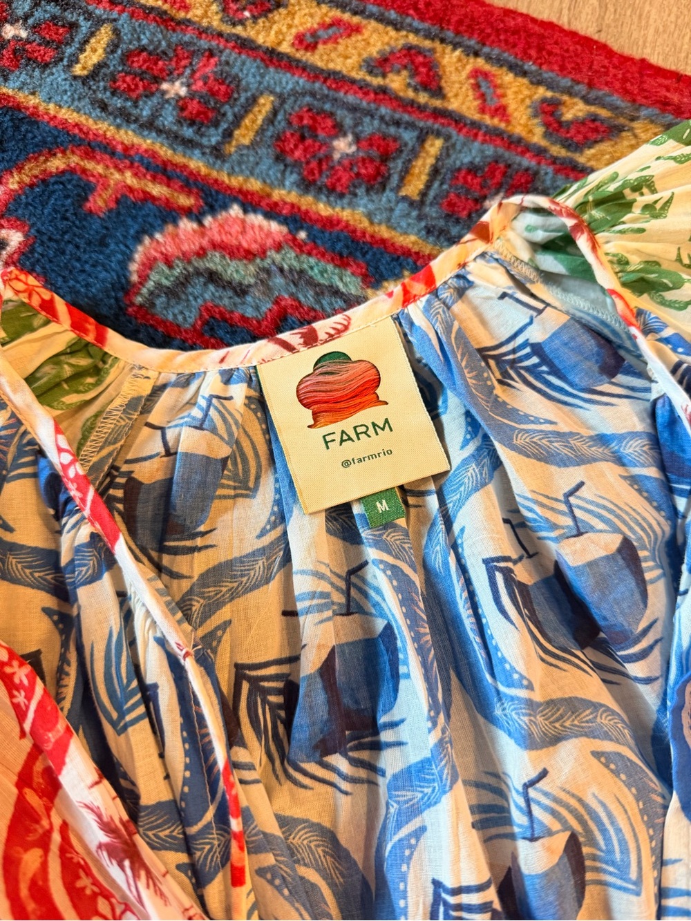 FARM Rio Multicolor Summer Mix Blouse - Picture 5 of 6